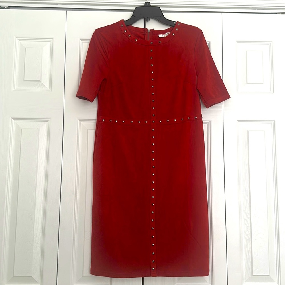 Faux suede dress. NWT.
